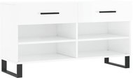 Shumee Botník 102 × 35 × 55 cm, 829766, bílý s vysokým leskem - Botník