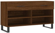 Shumee Botník 102 × 35 × 55 cm, 829771, hnědý dub - Botník