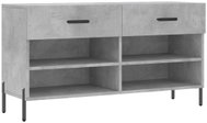 Shumee Botník 102 × 35 × 55 cm, betonově šedý - Botník
