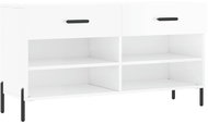 Shumee Botník 102 × 35 × 55 cm, bílý s vysokým leskem - Botník