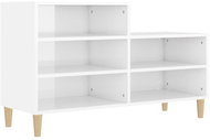 Shumee Botník 102 × 36 × 60 cm, 819726, bílý s vysokým leskem - Botník