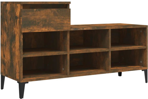 Shumee Botník 102 × 36 × 60 cm, 821217, kouřový dub - Botník - Main image