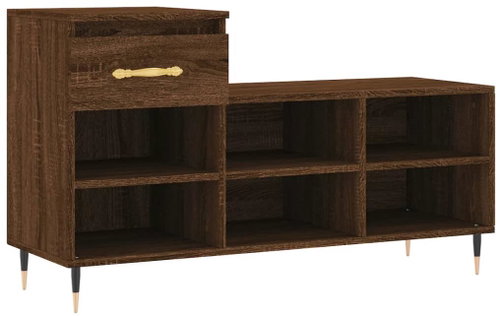 Shumee Botník 102 × 36 × 60 cm, 831363, hnědý dub - Botník - Hlavní obrázek