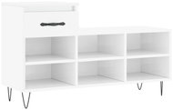 Shumee Botník 102 × 36 × 60 cm, 831366, bílý s vysokým leskem - Botník
