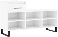 Shumee Botník 102 × 36 × 60 cm, 831374, bílý s vysokým leskem - Botník