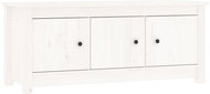 Shumee Botník 110 × 38 × 45,5 cm, masivní borovice, bílý - Botník