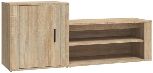 Shumee Botník 130 × 35 × 54 cm, dub sonoma - Botník - Main image