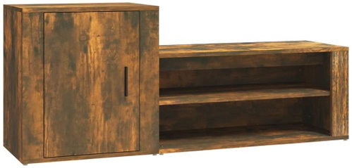 Shumee Botník 130 × 35 × 54 cm, kouřový dub - Botník - Main image