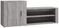 Shumee Botník 130 × 35 × 54 cm, šedý sonoma - Botník