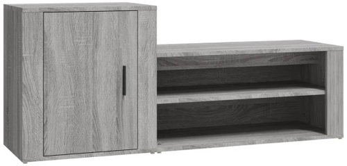 Shumee Botník 130 × 35 × 54 cm, šedý sonoma - Botník - Main image