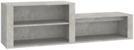 Shumee Botník 150 × 35 × 45 cm, betonově šedý - Botník