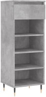 Shumee Botník 40 × 36 × 105 cm, 831456, betonově šedý - Botník