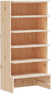 Shumee Botník 52 × 30 × 104 cm, masivní borové dřevo - Botník