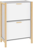 Shumee Botník 57,5 × 33 × 80 cm, bílý - Botník