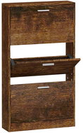 Shumee Botník 59 × 17 × 108 cm, kouřový dub - Botník