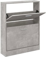 Shumee Botník 59 × 17 × 81 cm, betonově šedý - Botník