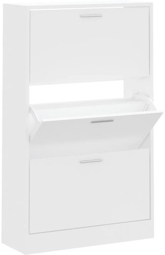 Shumee Botník 63 × 24 × 103 cm, bílý - Botník - Main image