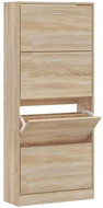 Shumee Botník 63 × 24 × 147 cm, dub sonoma - Botník