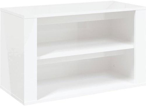 Shumee Botník 75 × 35 × 45 cm, bílý s vysokým leskem - Botník - Main image