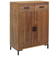 Shumee Botník 75 × 40 × 110 cm, masivní borovice, přírodní - Botník