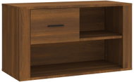 Shumee Botník 80 × 35 × 45 cm, hnědý dub - Botník