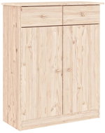 Shumee Botník ALTA 77 × 35 × 96 cm, masivní borové dřevo - Botník