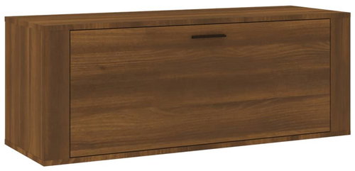 Shumee Nástěnný Botník 100 × 35 × 38 cm, hnědý dub - Botník - Main image