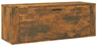 Shumee Nástěnný Botník 100 × 35 × 38 cm, kouřový dub - Botník