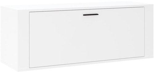Shumee Nástěnný Botník 100 × 35 × 38 cm, bílý - Botník - Main image