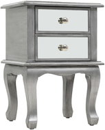 Shumee zrcadlový noční stolek z MDF a skla 34,5 × 30 × 50 cm - Night Stand