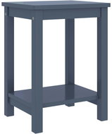 Shumee noční stolek světle šedý 35 × 30 × 47 cm, masivní borové dřevo - Night Stand