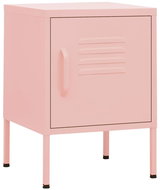 Shumee noční stolek růžový 35 × 35 × 51 cm, ocel, 336211 - Night Stand
