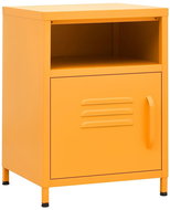 Shumee noční stolek hořčicově žlutý 35 × 35 × 51 cm ocel - Night Stand