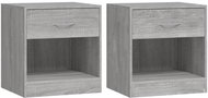 Shumee noční stolky 2 ks se zásuvkou šedá sonoma - Night Stand