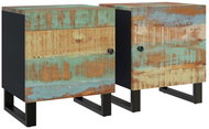 Shumee noční stolky 2 ks, 40 × 33 × 46 cm, masivní recyklované dřevo - Night Stand