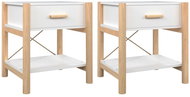 Shumee noční stolky 2 ks, bílé 42 × 38 × 45 cm kompozitní dřevo - Night Stand