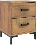 Shumee noční stolek hnědý 36 × 30 × 45 cm, masivní borové dřevo - Night Stand