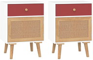Shumee noční stolky 2 ks, bílé 40 × 30 × 55 cm kompozitní dřevo - Night Stand