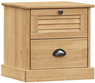 Shumee noční stolek VIGO 42 × 35 × 42 cm, masivní borové dřevo - Night Stand