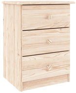 Shumee noční stolek ALTA 41 × 35 × 55,5 cm, masivní borové dřevo - Night Stand