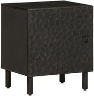 Shumee noční stolek černý 40 × 33 × 46 cm, masivní mangovníkové dřevo, 356815 - Night Stand