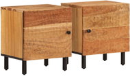 Shumee noční stolky 2 ks, 40 × 33 × 46 cm, masivní akáciové dřevo, 356852 - Night Stand