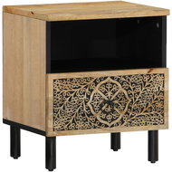Shumee noční stolek 40 × 33 × 46 cm, masivní mangovníkové dřevo, 358218 - Night Stand