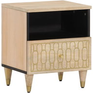 Shumee noční stolek 40 × 33 × 46 cm, masivní mangovníkové dřevo, 358254 - Night Stand