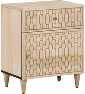 Shumee noční stolek 50 × 33 × 60 cm, masivní mangovníkové dřevo, 358256 - Night Stand