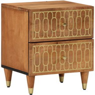 Shumee noční stolek 40 × 33 × 46 cm, masivní mangovníkové dřevo, 358282 - Night Stand