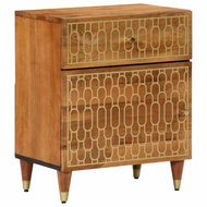 Shumee noční stolek 50 × 33 × 60 cm, masivní mangovníkové dřevo - Night Stand