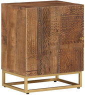 Shumee noční stolek 40 × 30 × 50 cm, masivní mangovníkové dřevo a železo, 371994 - Night Stand