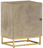 Shumee noční stolek 40 × 30 × 50 cm, masivní mangovníkové dřevo a železo, 372014 - Night Stand