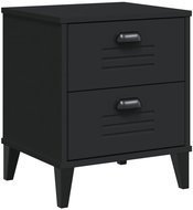 Shumee noční stolek VIKEN černý kompozitní dřevo - Night Stand